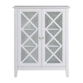 White Two Doors Accent Cabinet I78952
