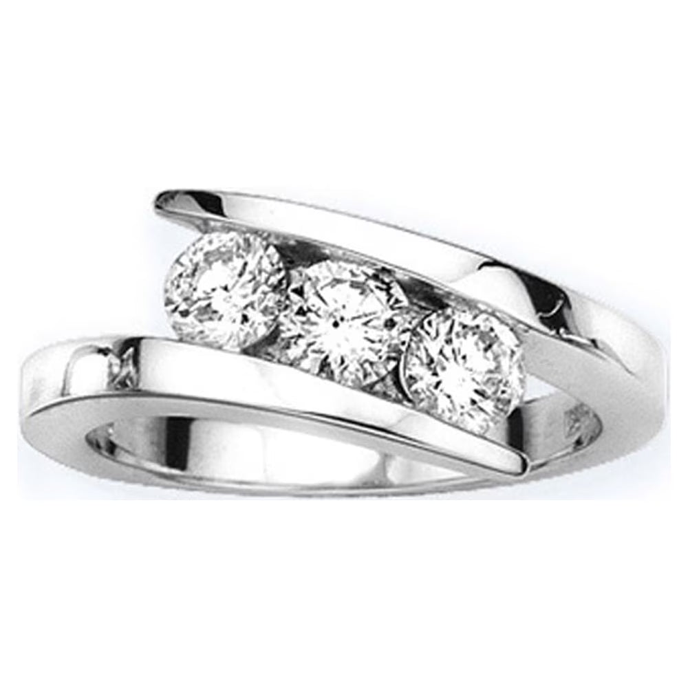 14K White Gold Diamond Promise Ring Y647194