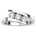 14K White Gold Diamond Promise Ring Y647194