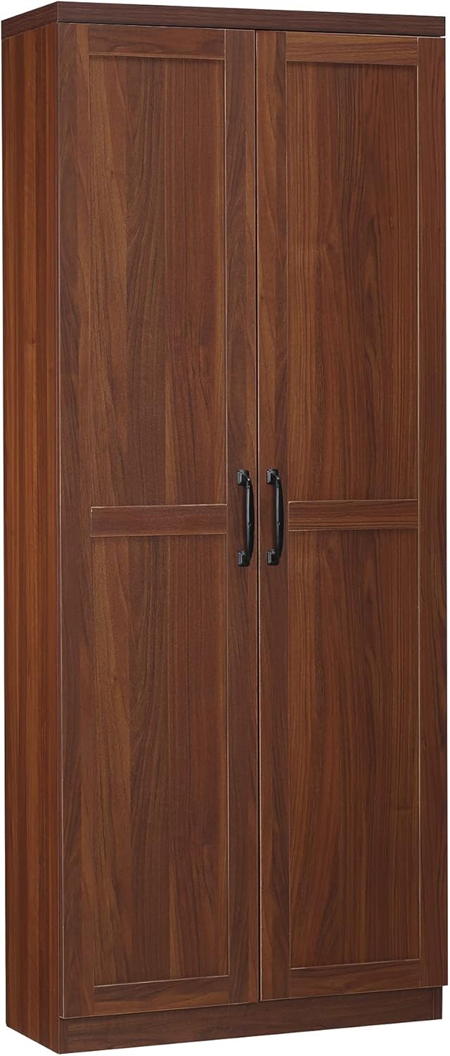 63 2-Door Freestanding Storage Cabinet with 2 Adjustable Shelves E1457