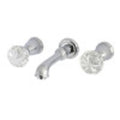 Polished Chrome Wall Mount Bathroom Faucet V23197