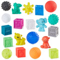 20-Piece Multicolor Sensory Soft Balls Blocks & Animal Buddies Set Q4600