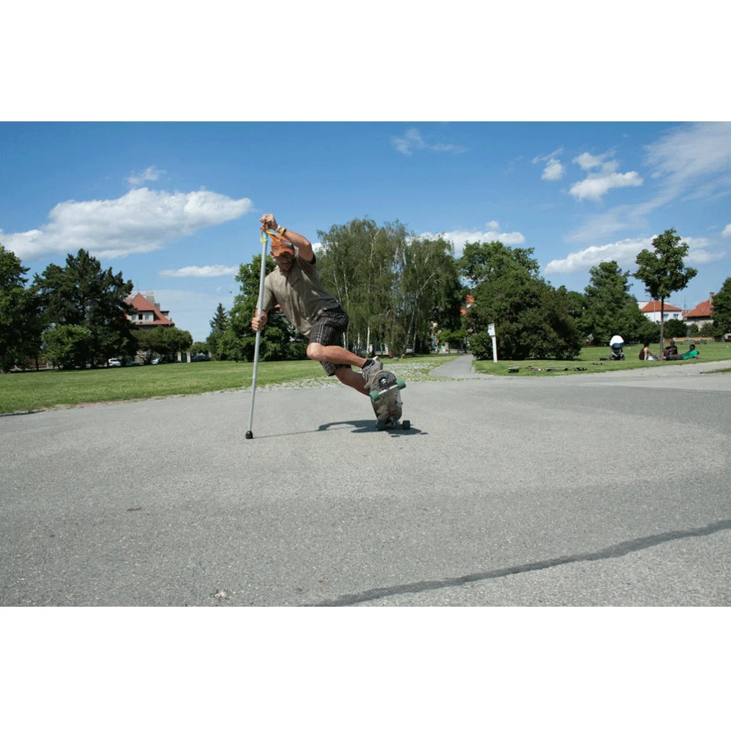 Aluminum Pusher Pole for Longboard Land Paddle D732181