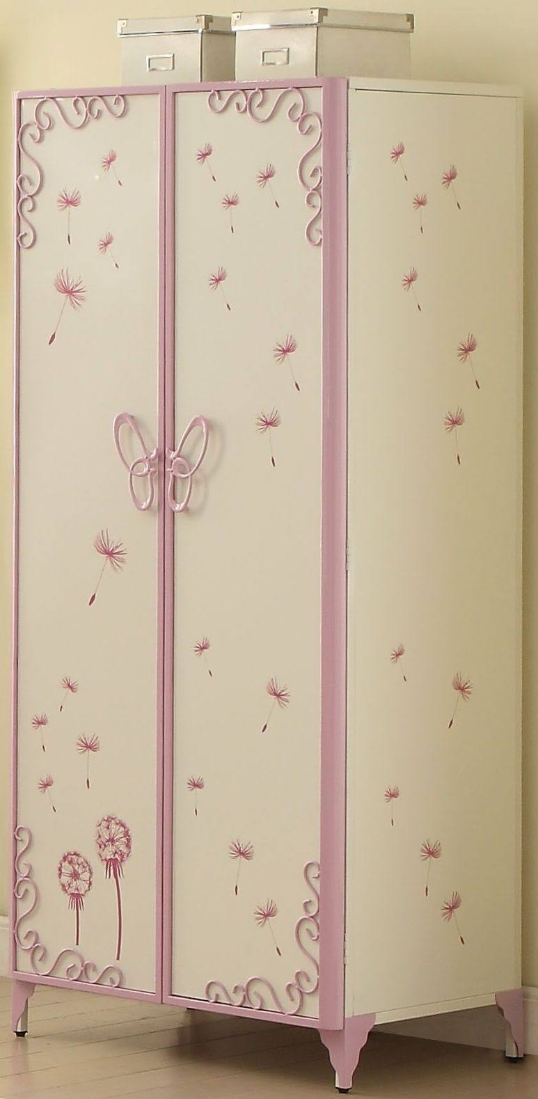 White & Light Purple Armoire P931