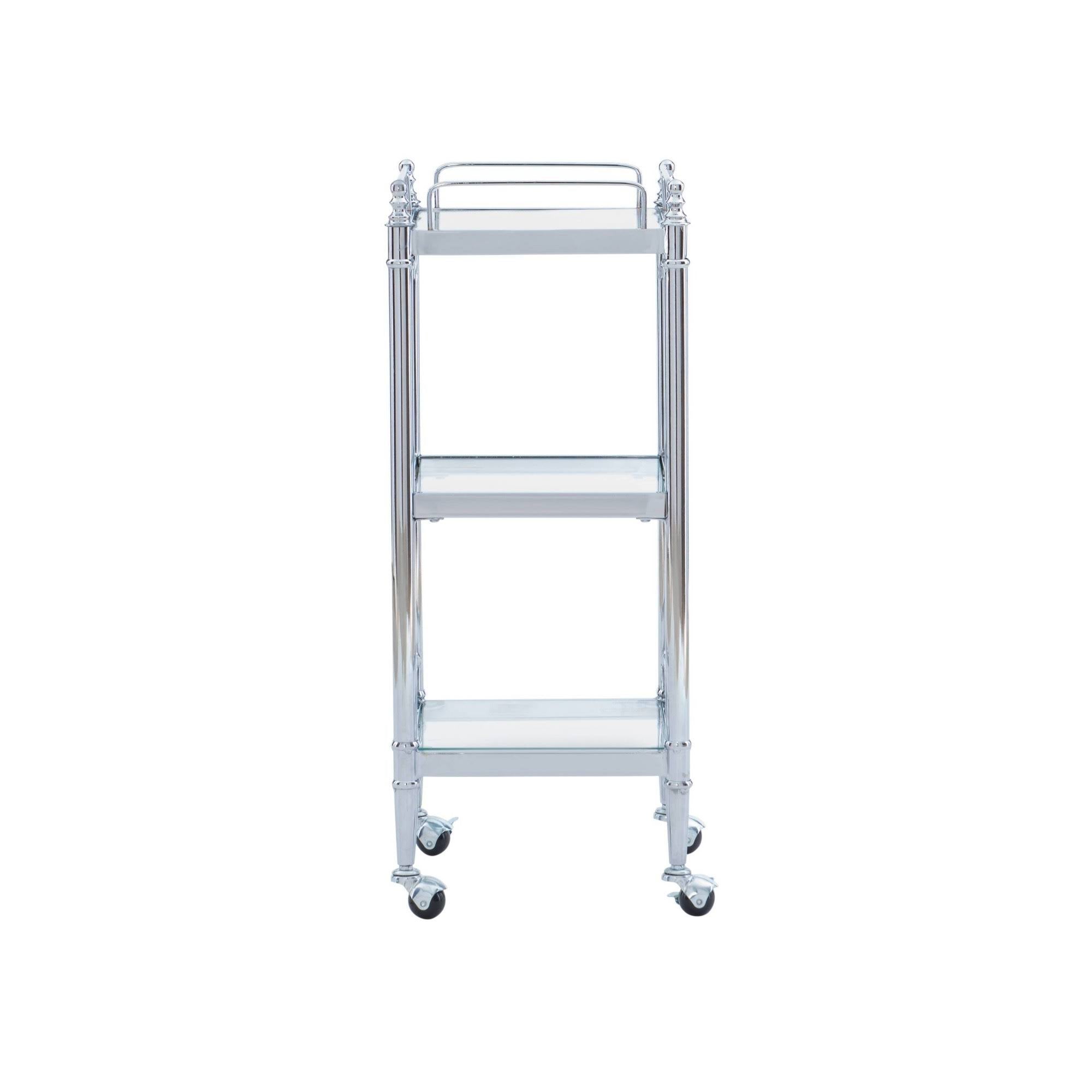 Chrome and Glass Cart G2176