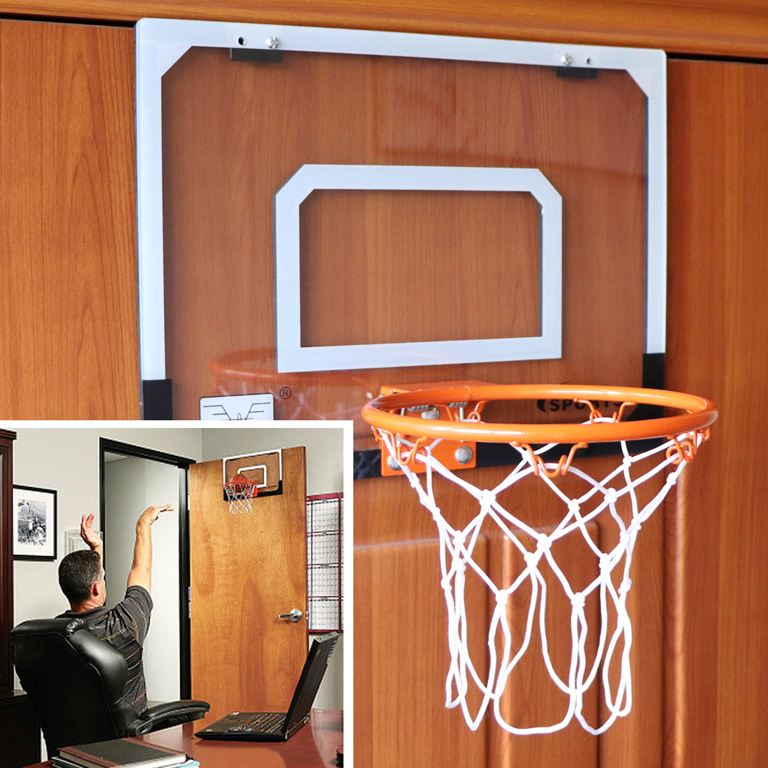 Mini Basketball Hoop Game Set with 3Pcs Balls G89082