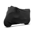 Black Stretch Motorcycle Tarpaulin Cover W95838