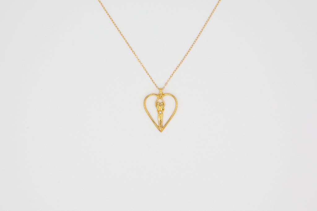 Sapphire Heart Necklace C4250