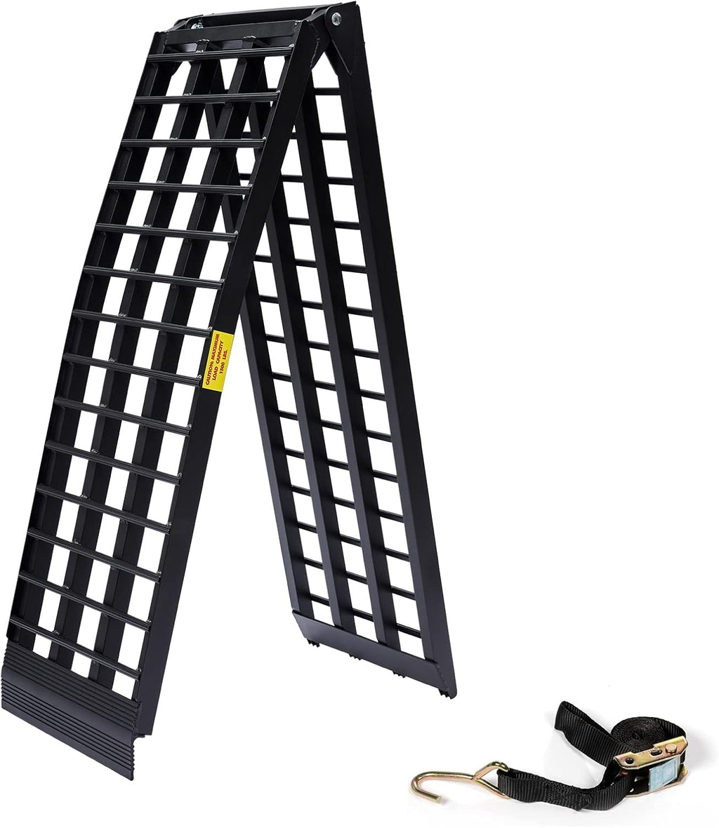 94*17.7" 1500 lbs Capacity Aluminum Folding Loading Ramps H301171