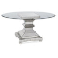 Mirrored Metal Dining Table H83458