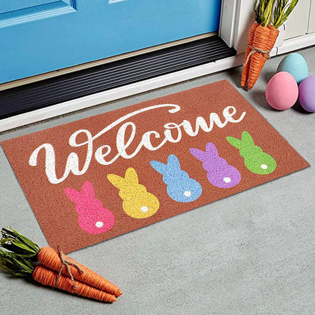 Easter Day Decoration Doormat Anti-skid Bottom Carpet A90803