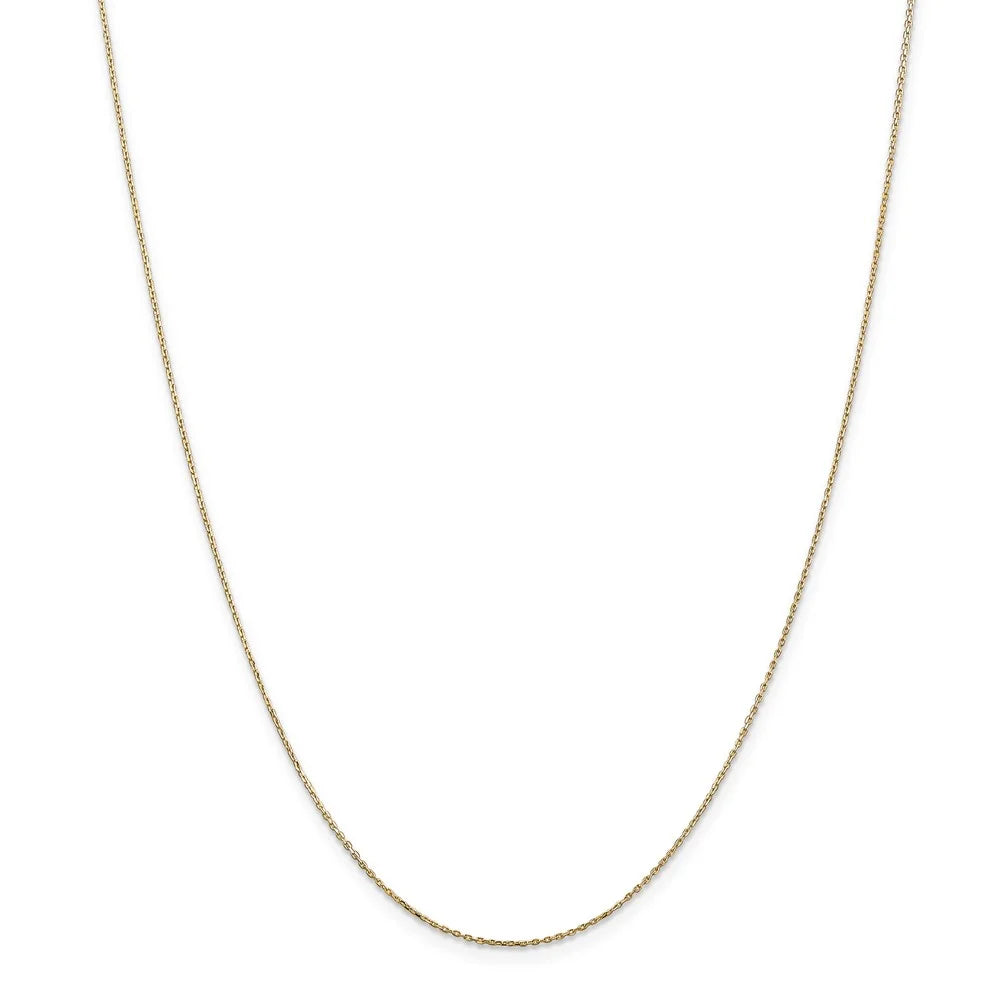 14k Yellow Gold Disc Necklace - 20 Inch O15024