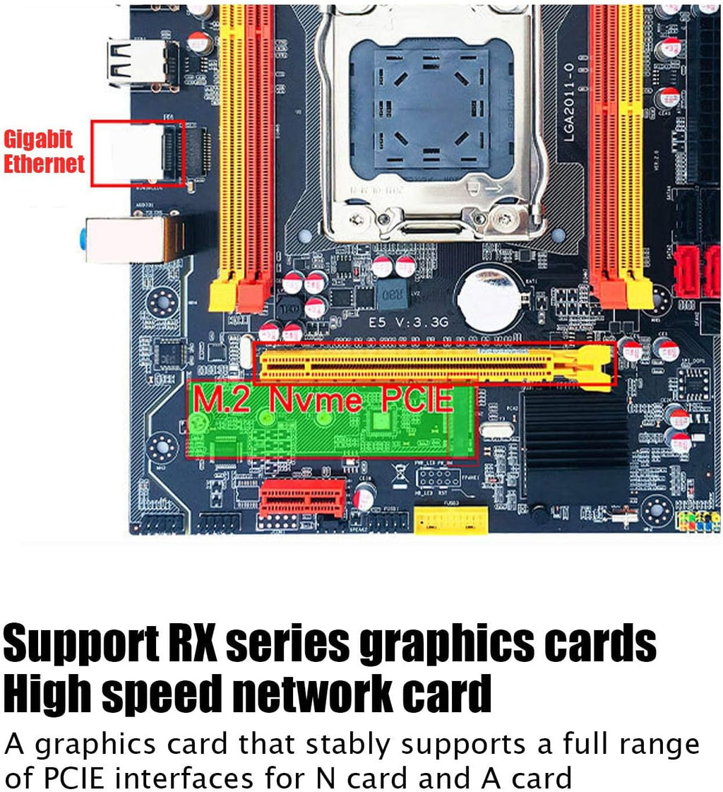 Gaming Motherboard, LGA 2011 Socket, DDR3 Memory, Integrated Sound Card, Network Card N964896