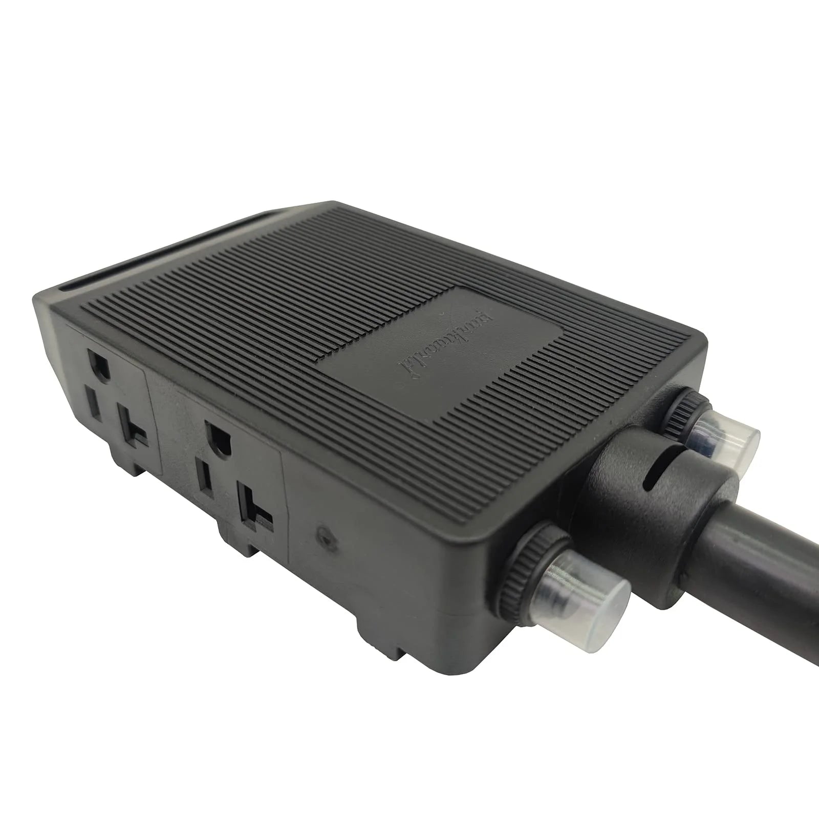 Dryer 30A to 20A Adapter Cord NEMA 14-30P Male 4-prong Plug to 5-20R T-Blade 5-15R Four Outlets Female with Two 20amp Circuit Breaker J81843
