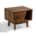 Walnut 1 Drawer Nightstand Z87687