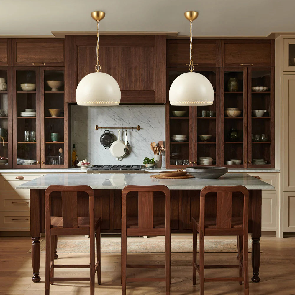 1-Light Dimmable Dome Kitchen Island Pendant C7508