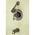 Vintage Nickel Bathtub and Shower Faucet Q347