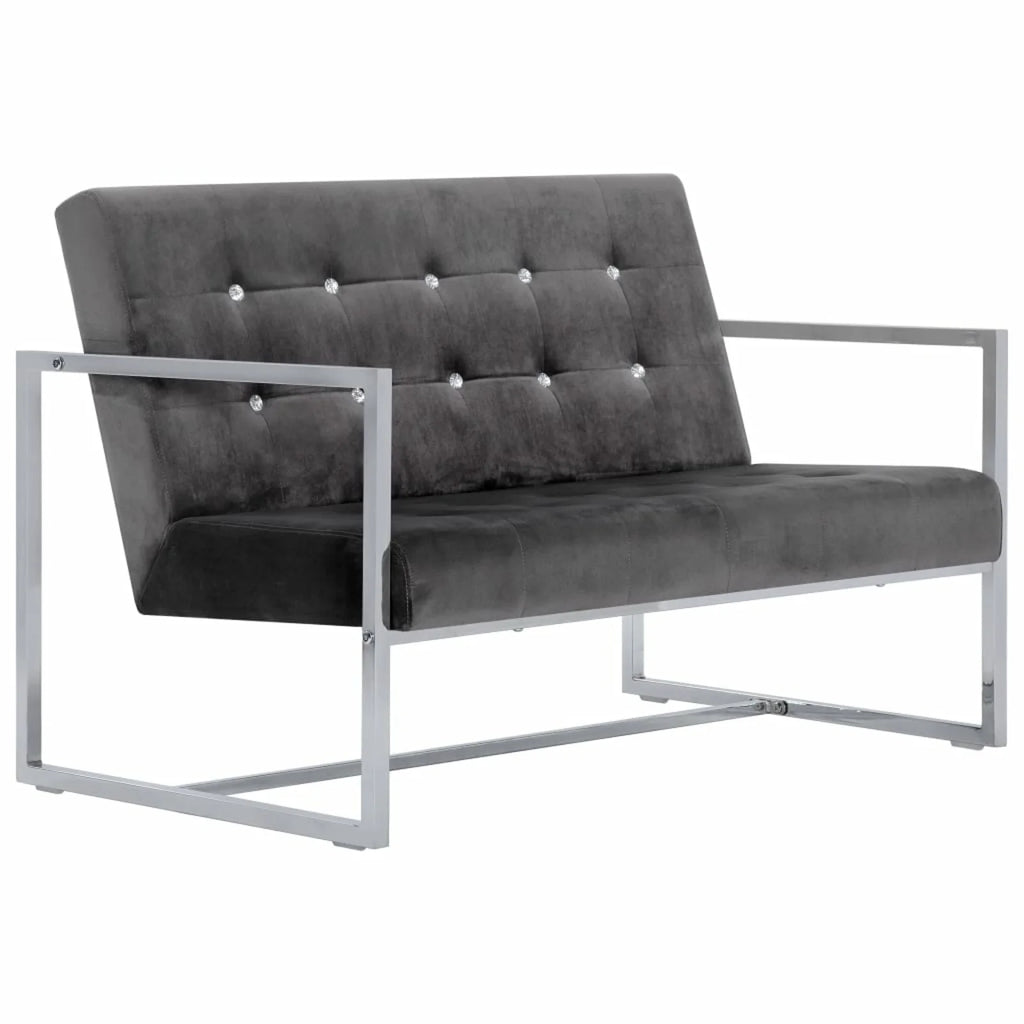 2-Seater Sofa Dark Gray W445