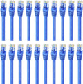 Cat6 Ethernet Cable 7 ft (20-Pack) Blue D57735