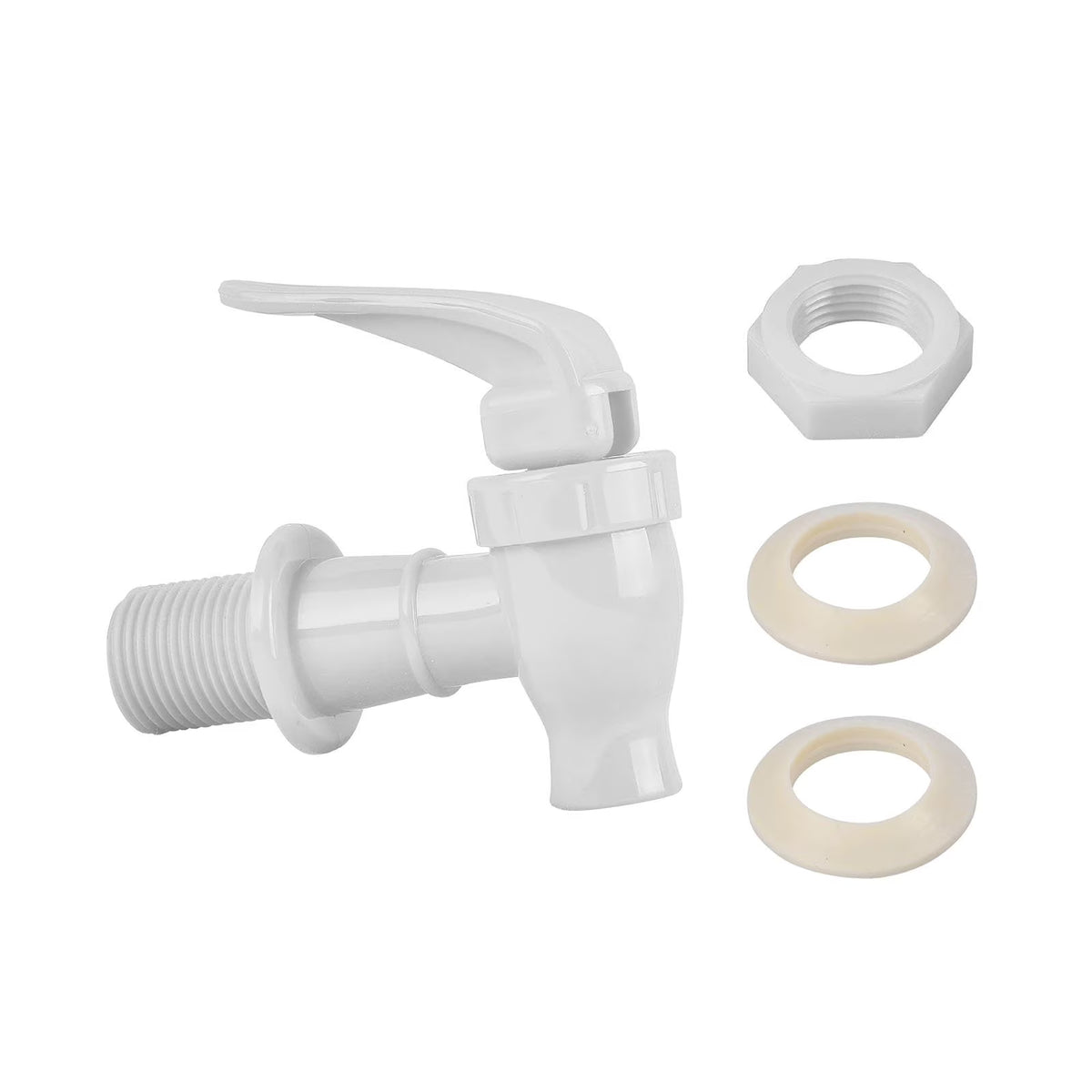 White B.P.A.-Free Water Dispenser Replacement Valve 4 Pack P59598