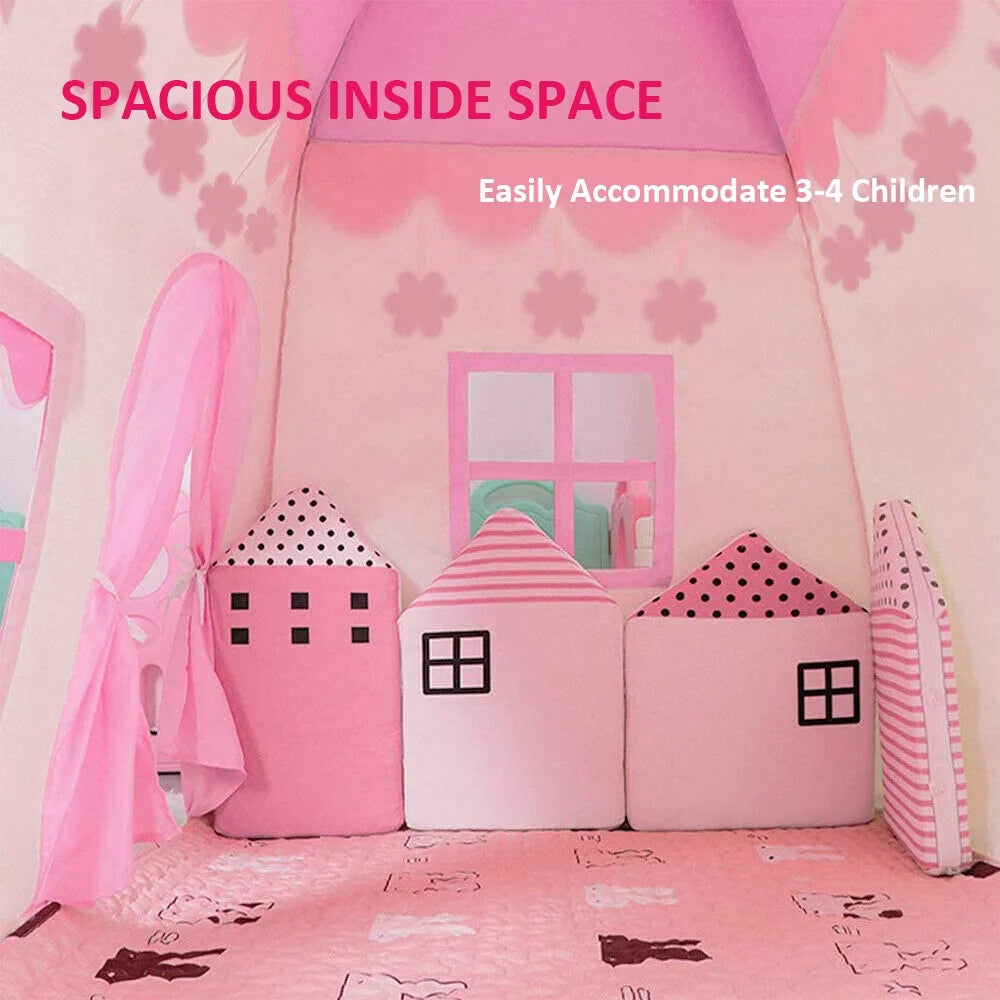 Pink Kids Princess Castle Play Tent K457232