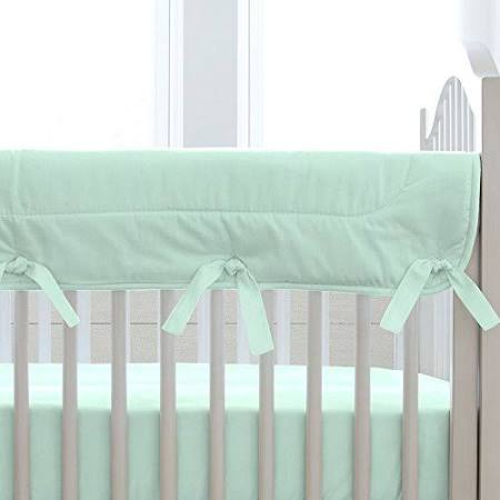 Solid White Crib Rail Cover P662399