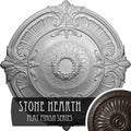 Hand-Painted Stone Hearth Ceiling Medallion X225392