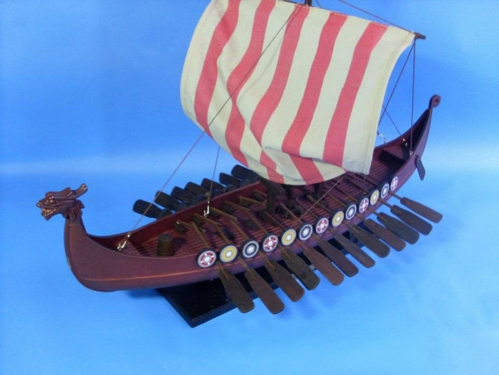 Wooden Viking Drakkar Model Boat A1092