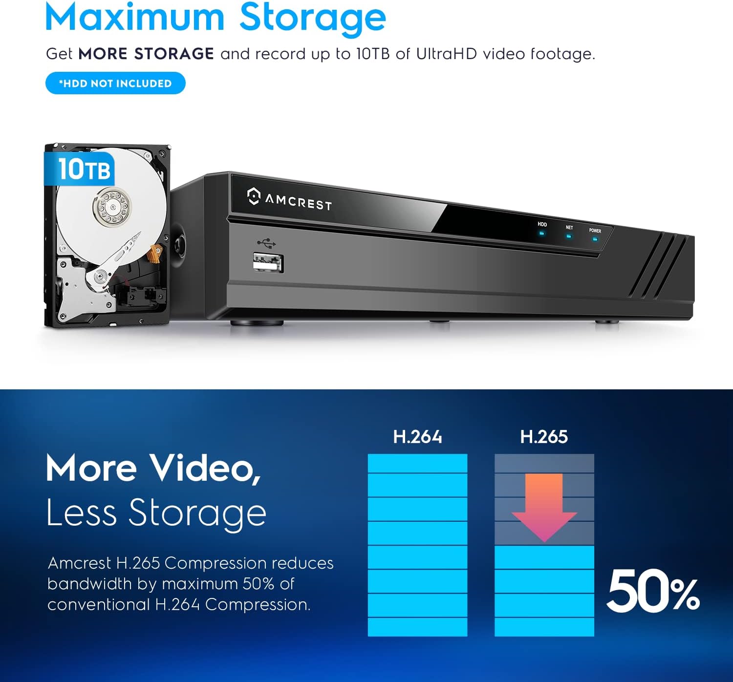 4K 8CH POE Network Video Recorder I19488