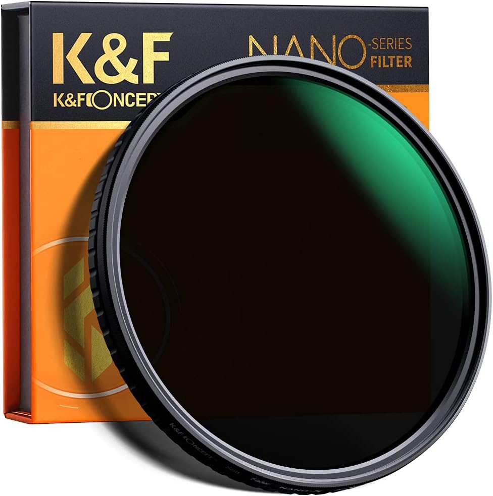 46mm Variable ND Filter ND2-ND32 Camera Lens Filter with 28 Multi-Layer Coatings Pack of 2 B8152