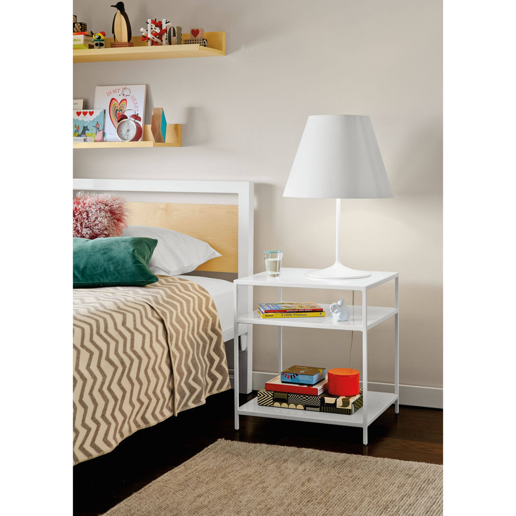 Slim End Table with Shelves E102
