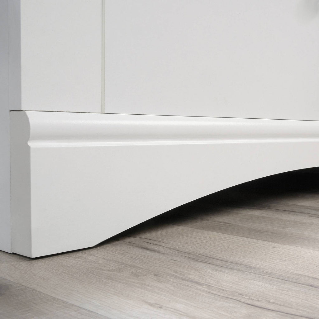 Soft White Engineered Wood Lateral Filing Cabinet A64455