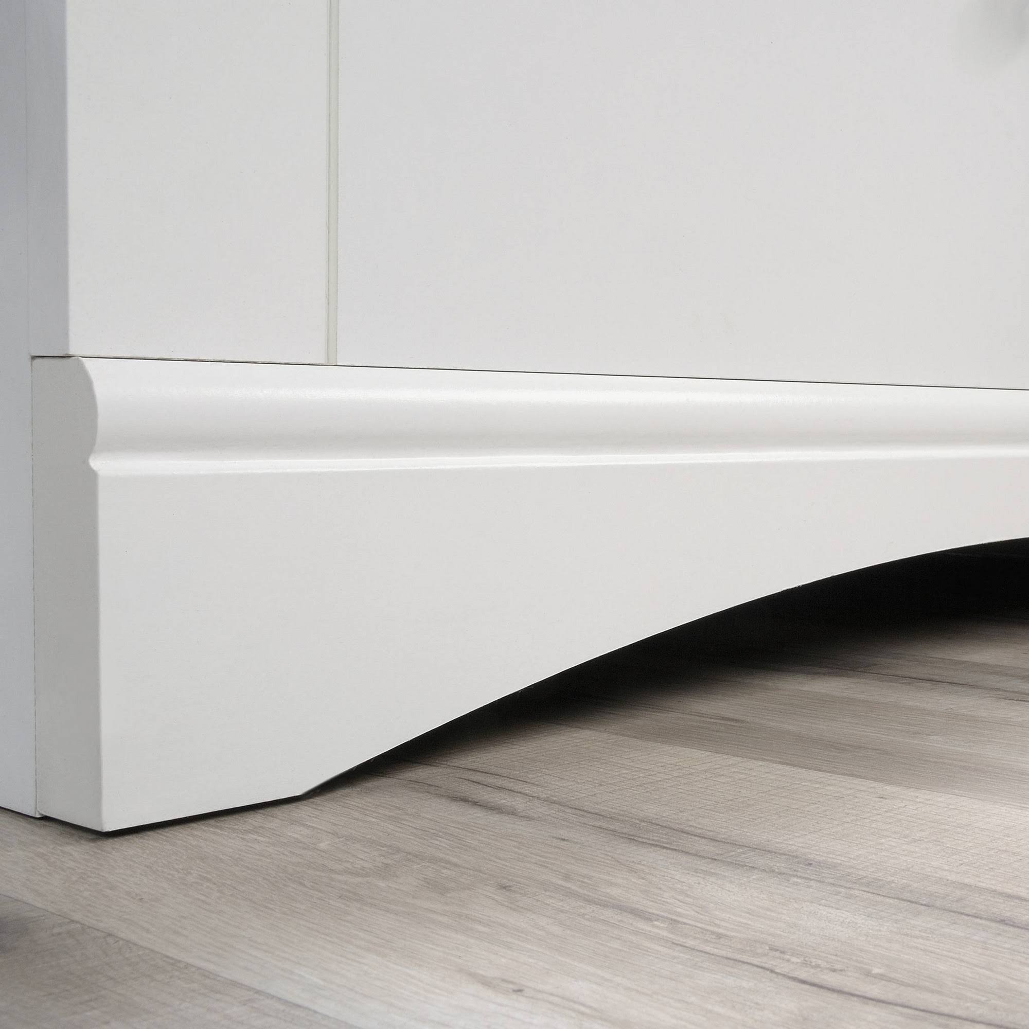 Soft White Engineered Wood Lateral Filing Cabinet A64455