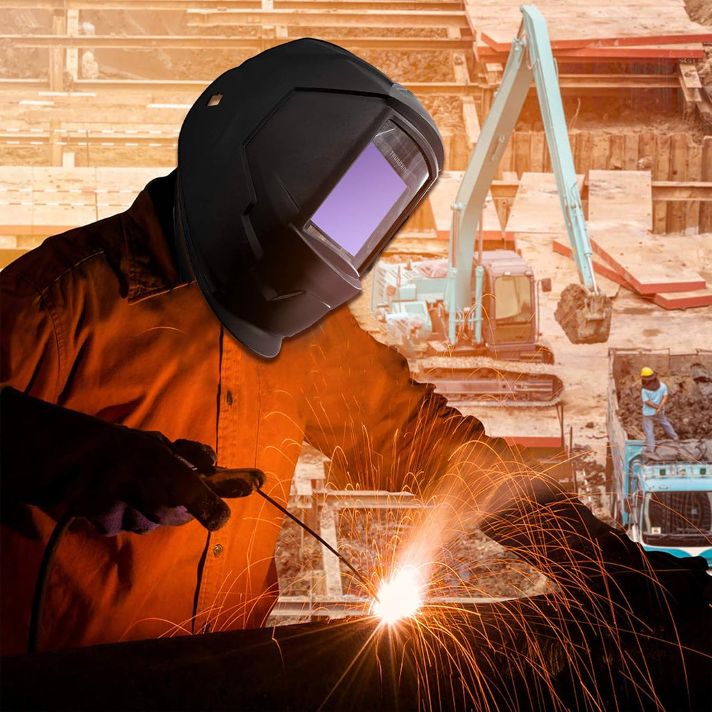 Welding Helmet with Solar Powered Auto Darkening Screen, Pack of 2 O604584