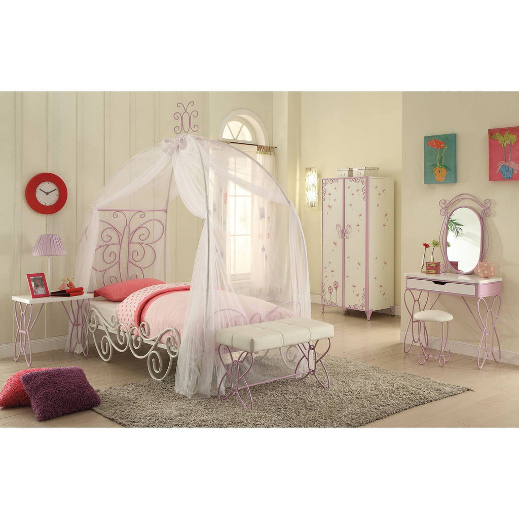 White & Light Purple Armoire P931