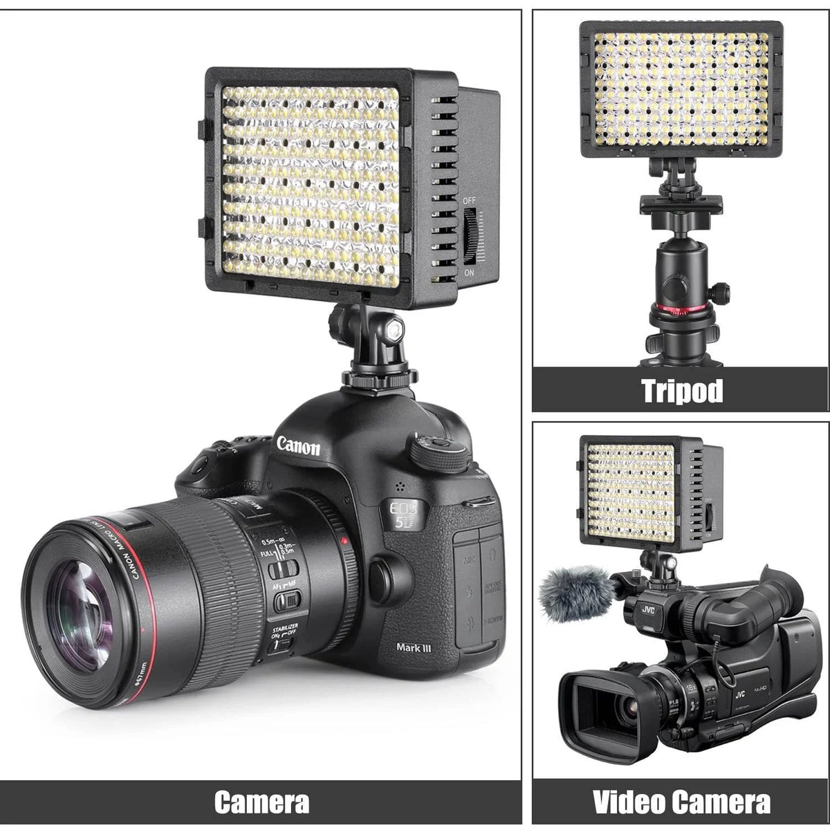 160 LED Light Kit Dimmable Panel Video Kit (2-Pack) L33015