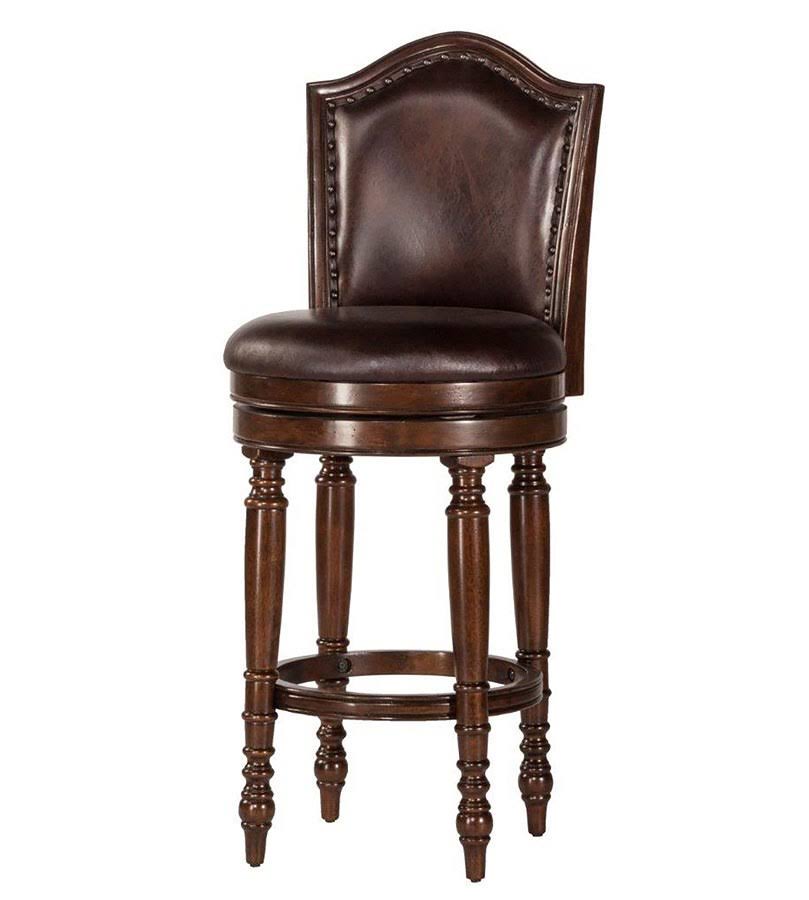 Brown Cherry Swivel Counter Stool H881909