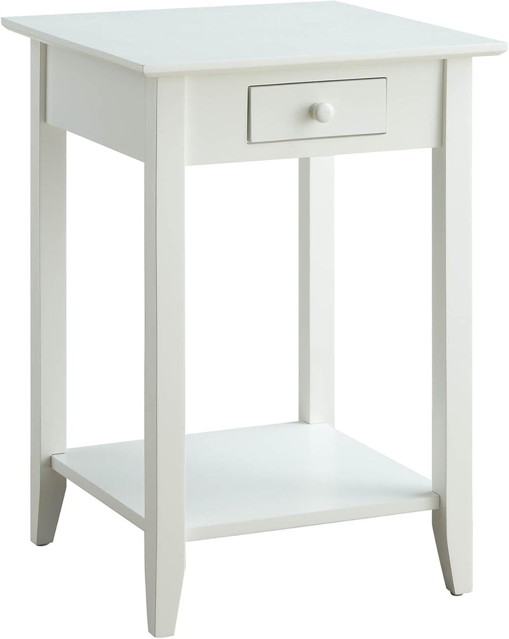 Cherry End Table with Drawer and Shelf F795568