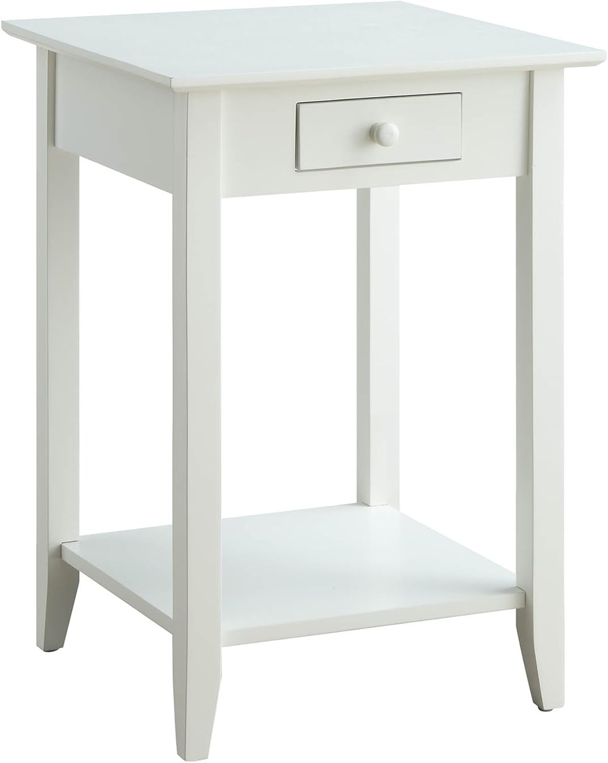 Cherry End Table with Drawer and Shelf F795568