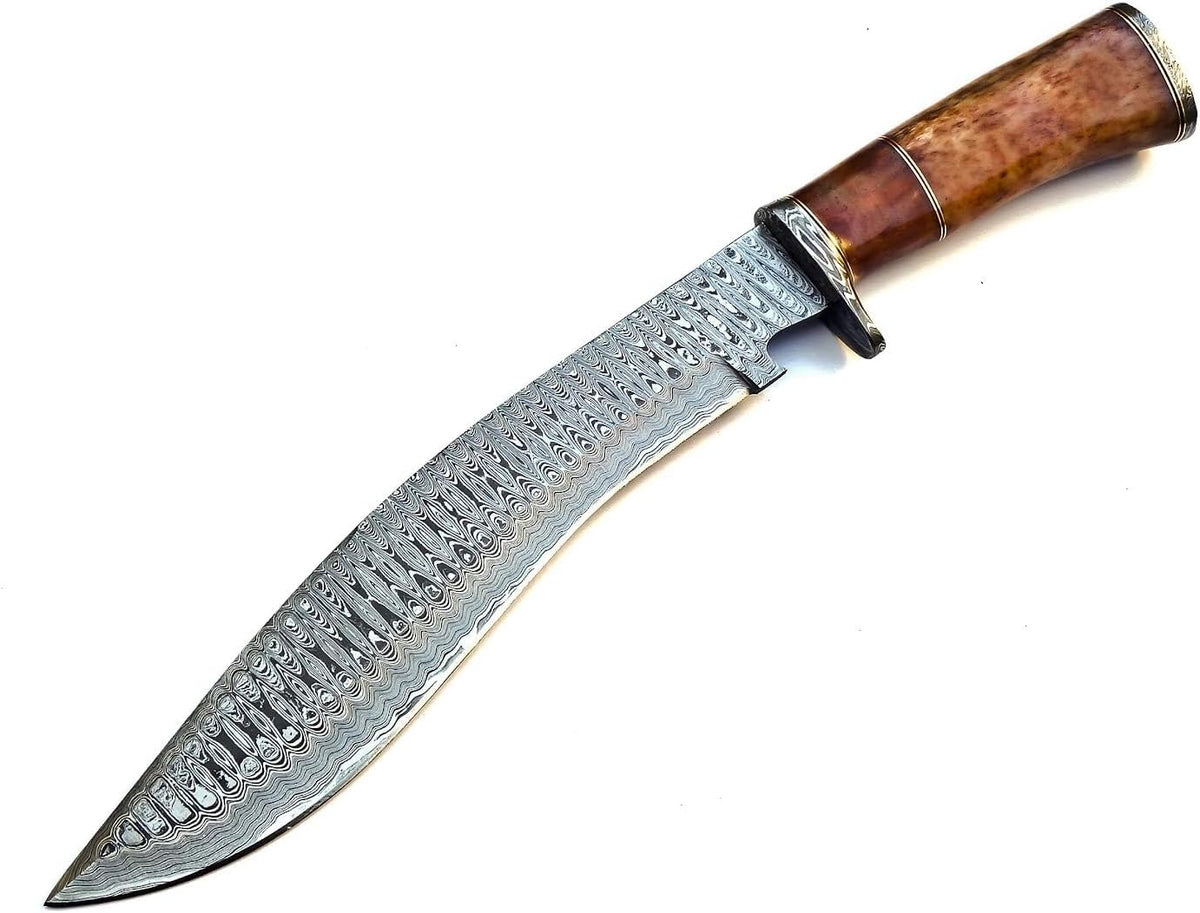 Handmade Damascus Steel 15 Inches Kukri Knife T1803
