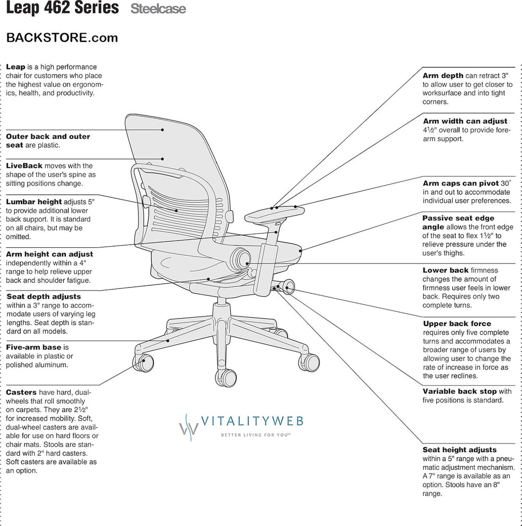 Black Fabric Office Chair D983469