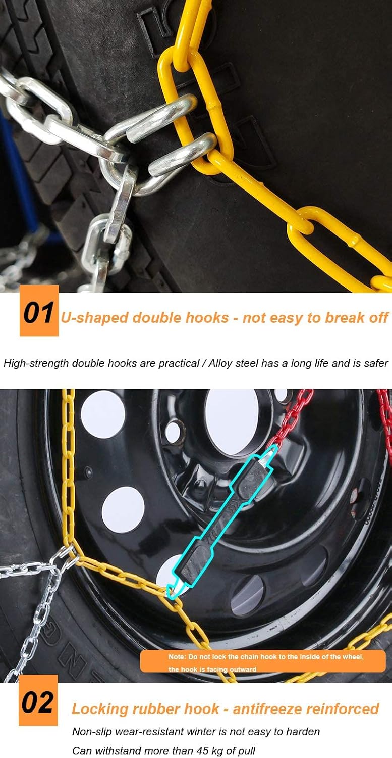 Alloy Snow Chain Tire Chain Set of 2 F880503