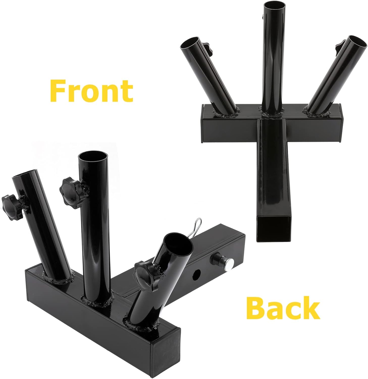 Hitch Mount 3 Flagpole Holder for 2 Inch Trailer Receiver Q25604