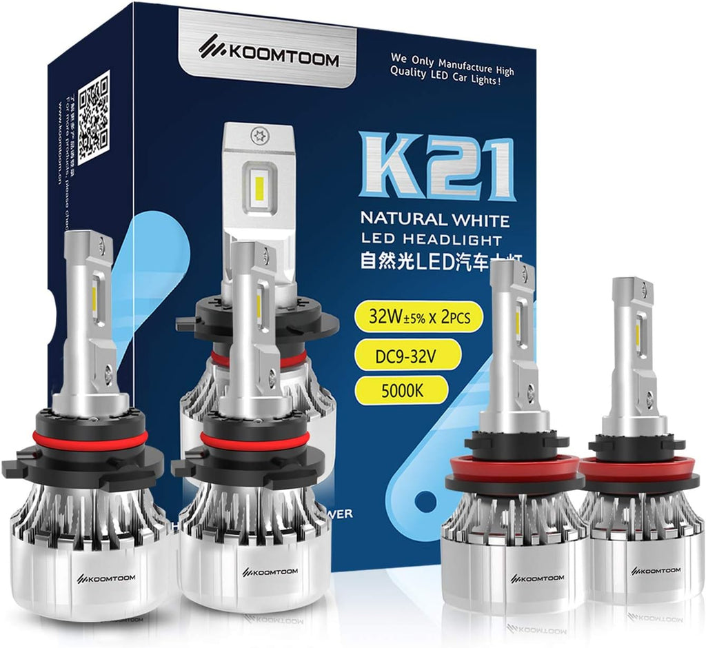 H4 LED Headlight Bulb Conversion Kit 5000K IP65 Pack of 2 S8424