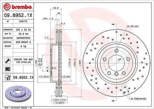 Front Disc Brake Rotor B34569