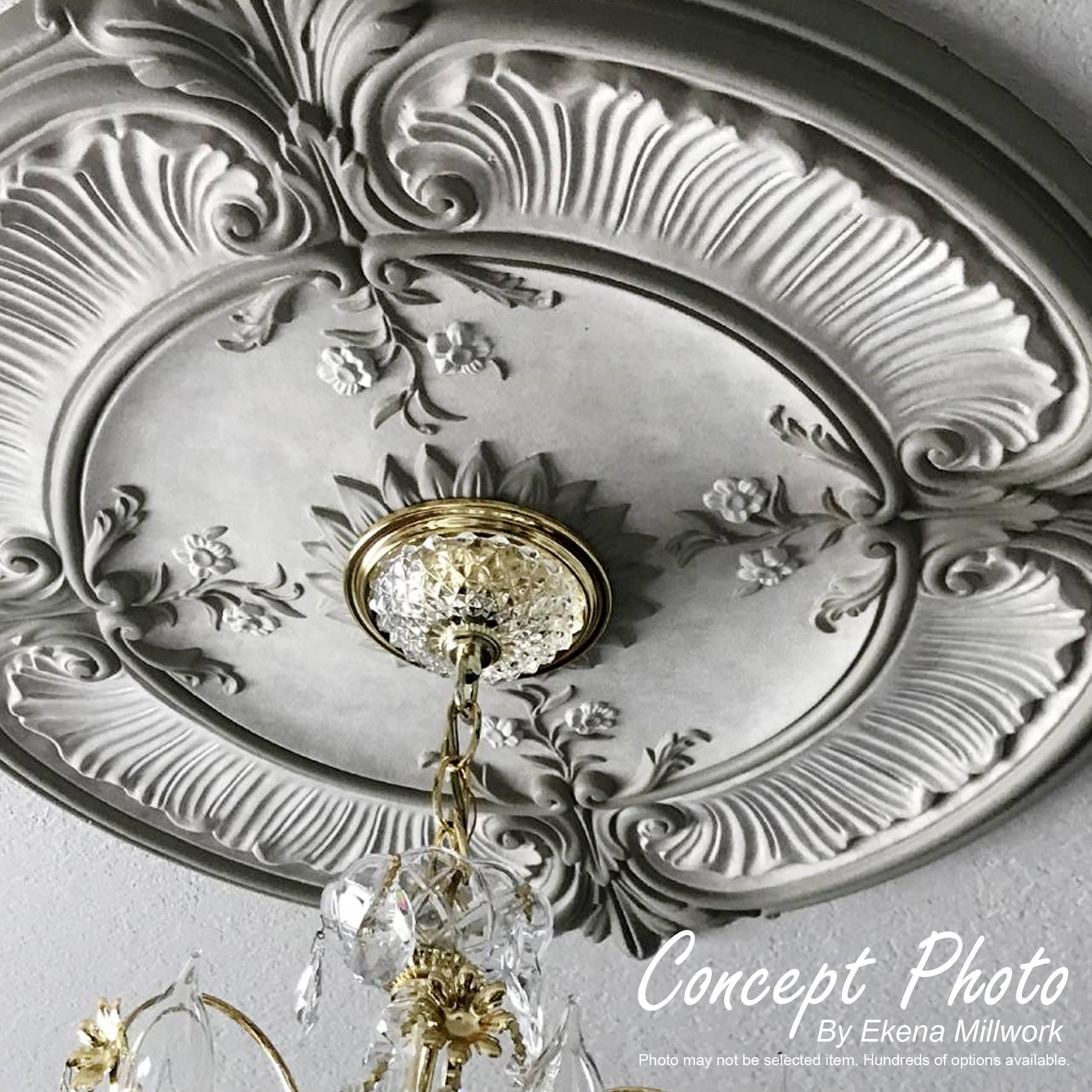 18x22OD x 3 1/2x22ID x 1 3/8x22P Ceiling Medallion (Ultra Pure White) X36363