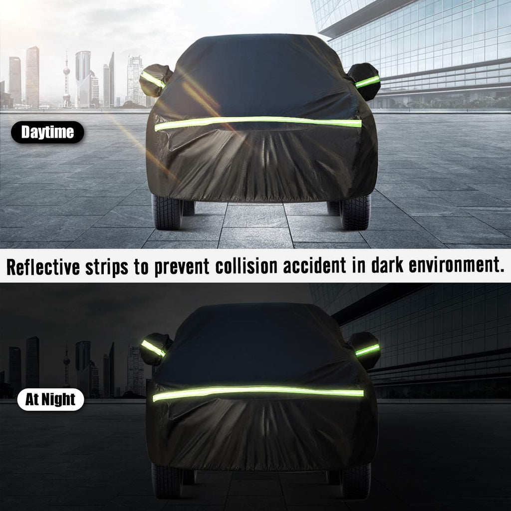 SUV Car Cover 5 Layer Waterproof Windproof Scratch Resistant Pack of 2 P16535