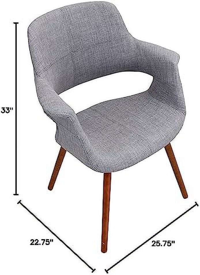 Mid-Century Modern Chair in Light Grey T31760