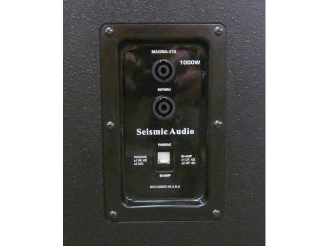 Pair of Dual 15x22 Full Range 2-Way Loudspeaker Cabinets E4701