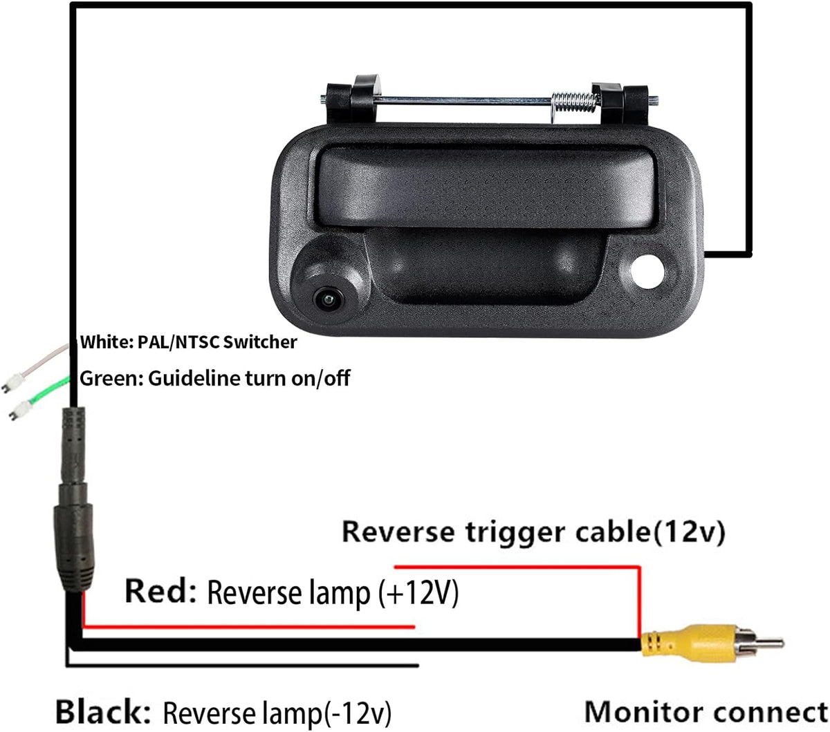 Tailgate Handle with Rear View Backup Camera for Ford F150 F-250 F-350 F450 F550 F910
